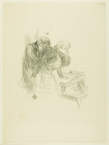 Modlitwa Żydów polskich z Au Pied du Sinaï autorstwa Henri de Toulouse-Lautrec
