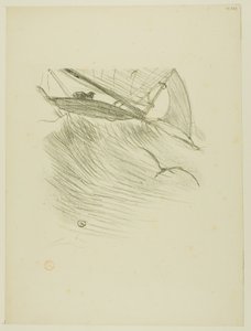Jaskółki morskie, z Melodii Désiré Dihau autorstwa Henri de Toulouse Lautrec