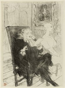 Truffier i Moreno w „Uczonych kobietach” autorstwa Henri de Toulouse Lautrec