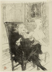 Truffier i Moreno w „Uczonych kobietach” autorstwa Henri de Toulouse Lautrec