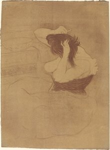 Kobieta czesząca włosy autorstwa Henri de Toulouse Lautrec