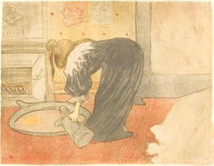 Kobieta w wannie (Femme au tub) autorstwa Henri de Toulouse Lautrec