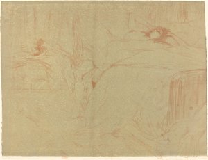 Kobieta na plecach autorstwa Henri de Toulouse Lautrec