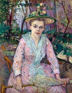 Kobieta z parasolem, 1889. autorstwa Henri de Toulouse Lautrec