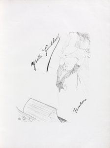 Yvette Guilbert-angielska seria: Frontyspis autorstwa Henri de Toulouse-Lautrec