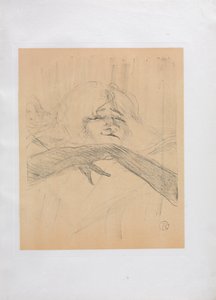 Yvette Guilbert-angielska seria: Linger Longer Loo, 1898. autorstwa Henri de Toulouse Lautrec