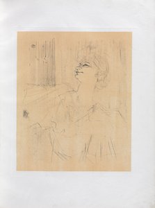 Yvette Guilbert-angielska seria: Menilmontant de Bruant autorstwa Henri de Toulouse-Lautrec
