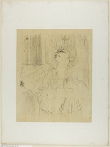 Yvette Guilbert — Menilmontant de Bruant, od Yvette Guilbert autorstwa Henri de Toulouse-Lautrec