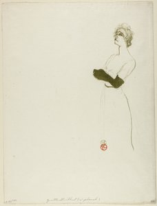 Yvette Guilbert autorstwa Henri de Toulouse Lautrec