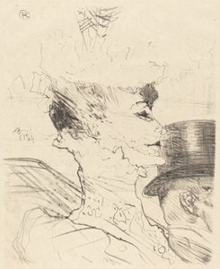 Yvette Guilbert, 1896. autorstwa Henri de Toulouse Lautrec