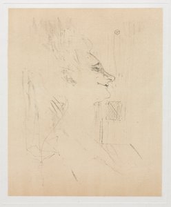 Yvette Guilbert odurzona, 1898. autorstwa Henri de Toulouse Lautrec