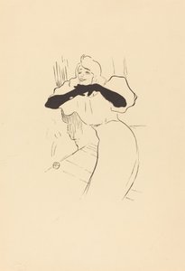 Yvette Guilbert: Wciąż, dłużej, Loo autorstwa Henri de Toulouse Lautrec