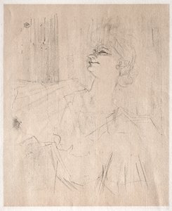 Yvette Guilbert: w Ménilmontant, z Bruant autorstwa Henri de Toulouse-Lautrec
