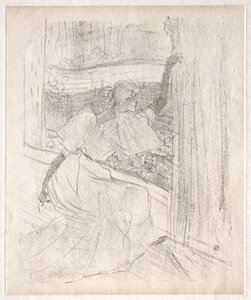 Yvette Guilbert: Pozdrawiając publiczność autorstwa Henri de Toulouse-Lautrec