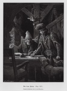 Żydowski lichwiarz (grawerunek) autorstwa Henri van Muyden