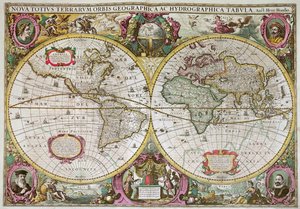 Nowa mapa lądowa i wodna całej Ziemi, 1630 r.