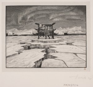 Ilustracja do H. C. Andersena: „Królowa Śniegu” autorstwa Henrik Arnold Hamilkar Sørensen