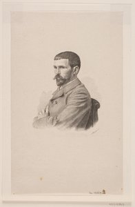 Portret malarza P. A. J. Dagnana-Bouvereta autorstwa Henrik Arnold Hamilkar Sørensen