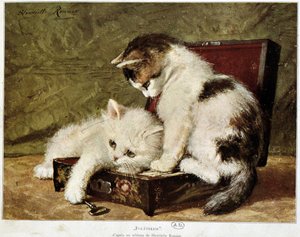 Folatrerie (kocięta) - Henriette Ronner