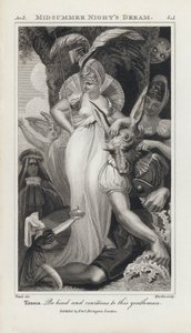 Ilustracja do Snu nocy letniej Szekspira (rycina)