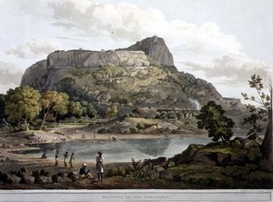Riacotta w Baramahal, tablica XII, sztych. Daniel Havell (1785-1826) 1809 (rycina)