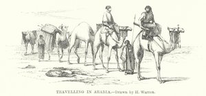 Podróżowanie po Arabii (grawerowanie)
