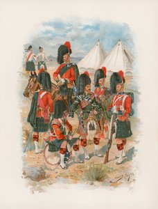 42. Królewscy Górale, Czarny Zegarek (chromolitho) autorstwa Henry A. Payne