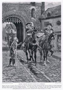 Henry rzuca płaszcz Becketa żebrakowi AD1117, 1920 autorstwa Henry A. Payne