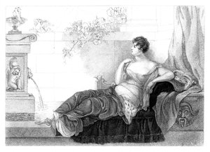 Mary Robinson 1757-1800, angielska poetka i powieściopisarka, 1830.