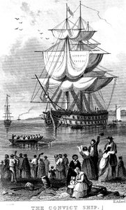 Statek skazańców, ok. 1820 r.