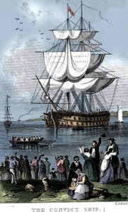 Statek skazańców, ok. 1820 r.