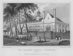 Grammar School, Tunbridge, Kent (grafika) autorstwa Henry Adlard