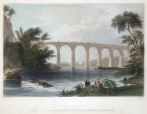 Wiadukt na Baltimore & Washington Railroad, c1838