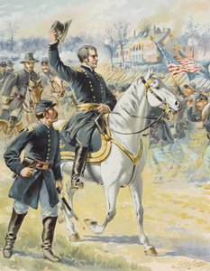 Generał dywizji Hooker w bitwie pod Chancellorsville w Wirginii, 3 maja 1863 r autorstwa Henry Alexander Ogden