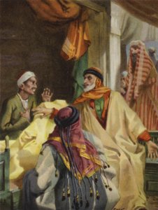 Na bazarach w Damaszku (kolor lito) autorstwa Henry Andrew Harper