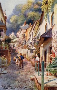 High Street, Clovelly (druk kolorowy)