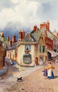 North Gate, Barnstaple (kolorowa litografia) autorstwa Henry B. (after) Wimbush
