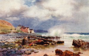 Plaża, Westward Ho! (kolorowa litografia) autorstwa Henry B. (after) Wimbush