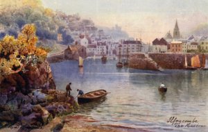 The Harbour, Ilfracombe (kolorowa litografia)