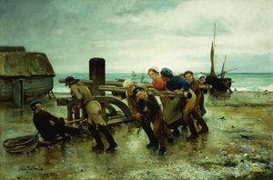 Ciągnięcie statku, 1887