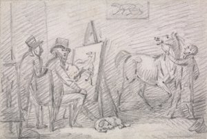 Pracownia Artystów autorstwa Henry Bernard Chalon