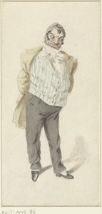 Karykatura stojącego dżentelmena autorstwa Henry Bonaventure Monnier