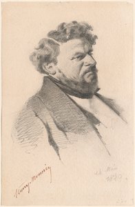 Portret mężczyzny autorstwa Henry Bonaventure Monnier