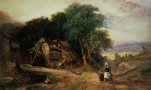 Na granicach Dartmoor, ok. 1840 (akwarela na papierze)