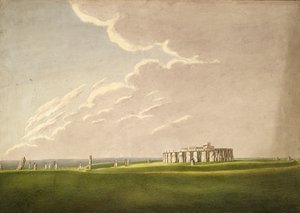 Wielka Przedpotopowa Świątynia Stonehenge: w pierwotnym stanie z północy, 1824-1839 autorstwa Henry Browne