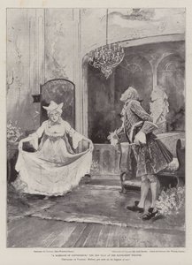 Małżeństwo z rozsądku, nowa sztuka w Haymarket Theatre autorstwa Henry Charles Seppings Wright