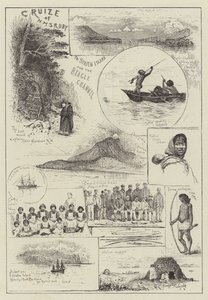 Rejs HMS Ruby na Staten Island i kanał Beagle autorstwa Henry Charles Seppings Wright