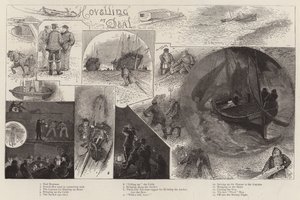 Hovelling at Deal autorstwa Henry Charles Seppings Wright