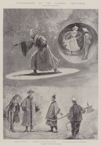 Pantomimy w londyńskich teatrach (lito) autorstwa Henry Charles Seppings Wright