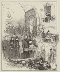 Szkice z okazji otwarcia Victoria Hall, Ealing autorstwa Henry Charles Seppings Wright